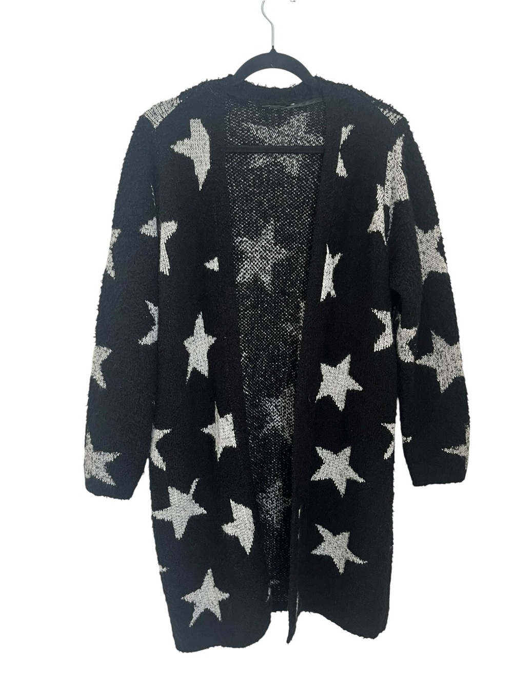 Torrid Black Cardigan with White Star Pattern Sz 18/20